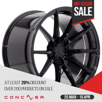 Concaver CVR4 12x20 5x130 ET32-60 matt black