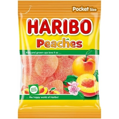 Haribo Peaches želé s broskyňovou príchuťou 80 g