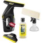 Kärcher Battery Window Vacuum WV 3 Comfort Precision+ Black, battery life: 35 min. , XXL dirty water tank: 200 ml, 2 suction nozzles, adjustable spray bottle with microfiber cleaning pad. - 1.633-698.0 (1.633