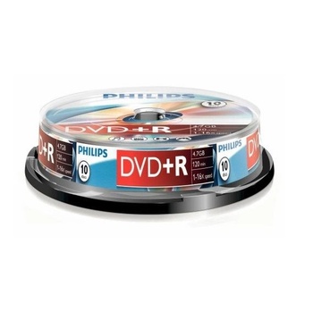 Philips DR4S6B10F/00 празен DVD диск 4, 7 GB (PH922302) (PH922302)
