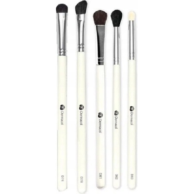 Dermacol Master Brush Eyeshadow Set sada kozmetických štetcov s puzdrom a kartičkou