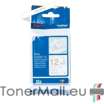 Brother Tape Gold on White Brother TZE-R234