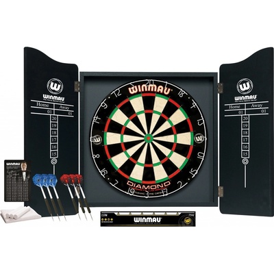 Winmau Pro-dart set Diamond Set kabinet + sisálový terč + šipky