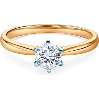 SAVICKI Годежен пръстен Savicki: двуцветно злато, лабораторен диамант