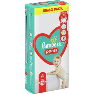 Pampers Бебешки пелени гащи Pampers - Размер 4, 9-15 kg, 52 броя (1007000193) - ozone