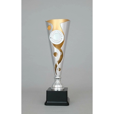 Stříbrno zlatý sportovní pohár 34 39 cm 34 cm