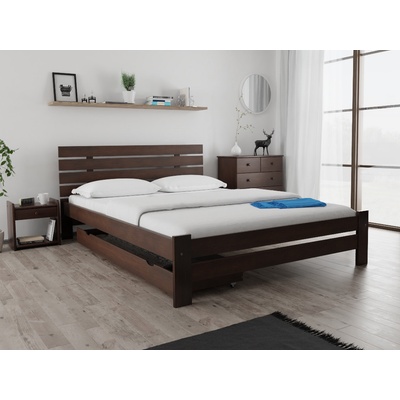 Magnat Paris zvýšená ořech s laťkovým roštem – Zboží Mobilmania