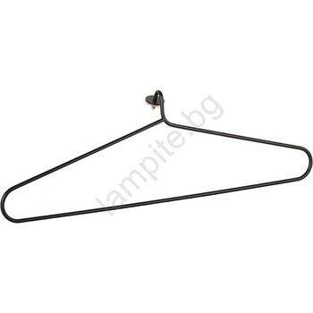 Bemeta Сушилник за кърпи 45x12, 2 см неръждаема стомана/черен (BD0082)