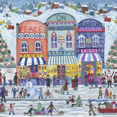 Alipson Vánoční vesnice Peace On Earth 1000 dílků