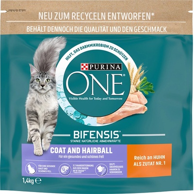 Purina ONE Coat & Hairball 1,4 kg