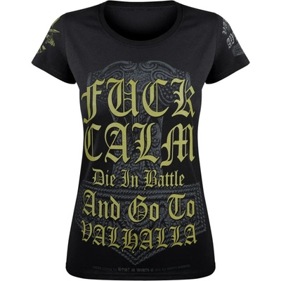 Victory or valhalla Дамска тениска victory or valhalla - fuck calm. . . - vov024da
