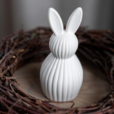 Storefactory Veľkonočná dekorácia Mira White 14 cm