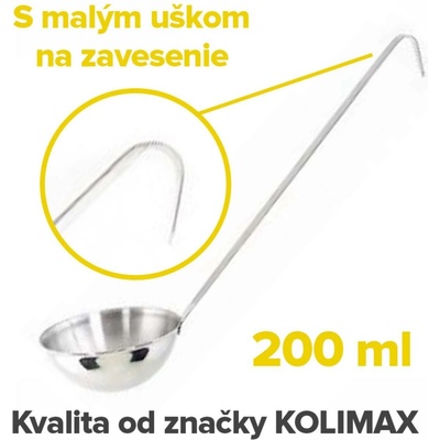 Naberačka kuchynská nerez 10cm/200ml, dĺžka 35cm, kolimax