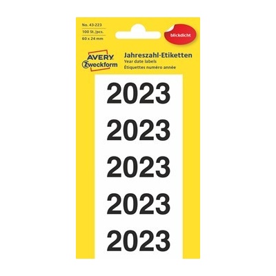 Avery Zweckform 60x24 mm, 100 ks, bílé- 43-223