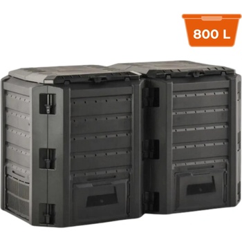 Prosperplast Compogreen 800l čierny IKLM800C