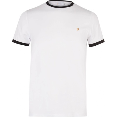 Farah Тениска Farah Groves Ringer T Shirt - White 104