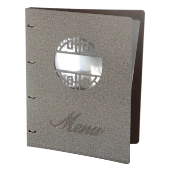 Image 1 of Horecano - Папка за меню с метален клипс сива (HC-93829) (0193829)