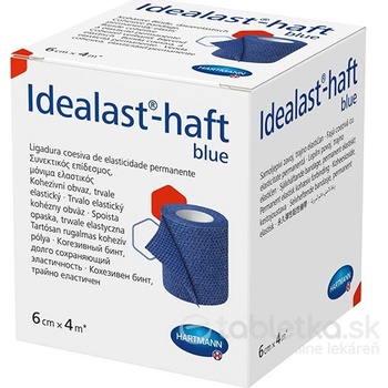 Idealast Color Cohesive ovínadlo elastické krátkoťažné modré 6 cm x 4 m 1 ks