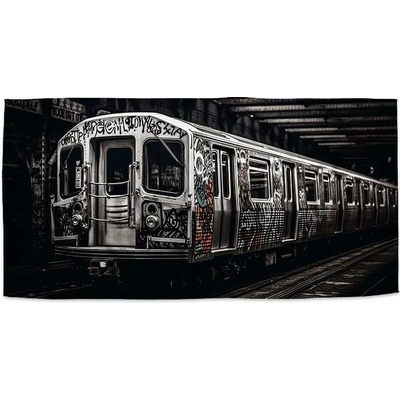 Sablio Ručník s potiskem Městské metro s graffiti 30 x 50 cm