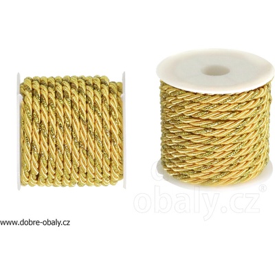 Dp Craft Dekorační provázek - zlatý 5 m