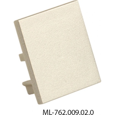 ML-762.009.02.0 Koncovka bez otvoru pro PB, stříbrná barva, 1 ks