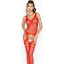 Bodystocking BS038 red červená