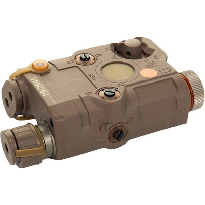 FMA AN PEQ15 Upgrade Version bílá LED svítilna zelený laser s IR krytkami IR přísvit, pískový
