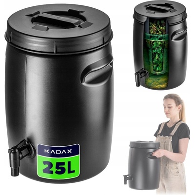 Kadax Kompostér 1-komorový 25 l černý