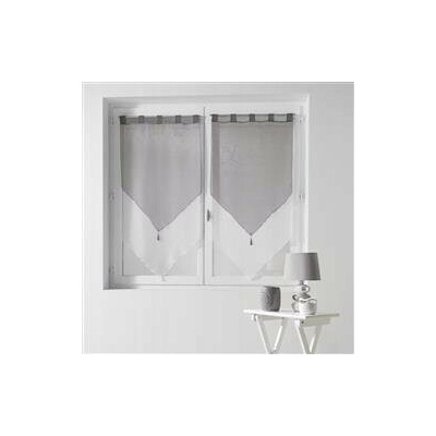 Douceur d`Interieur Douceur d`Interiér Krátké závěsy do obývacího pokoje DUO, se závěsy, voile, s třásněmi, 2 kusy