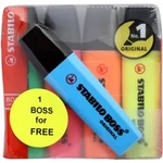 STABILO Текст маркер Boss комплект 4+1 броя