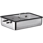 Inoxriv INOXRIV-PREMIUM-Дълбока тава за готвене с дръжки и капак 36x25xh8cm (53106205) (0118262)