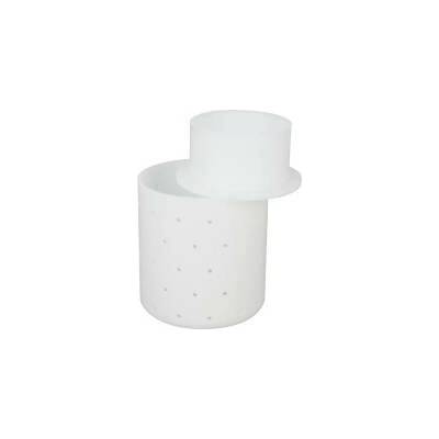 MILKY Forma na sýr kulatá s víkem 82x82x90mm