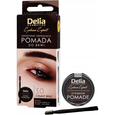 Delia Cosmetics Eyebrow Expert pomáda na obočie Dark Brown 4 g