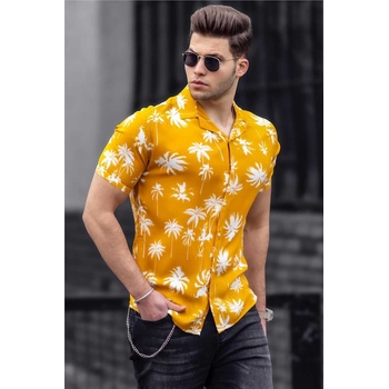 Madmext Мъжка риза 4924 - Жълта 290776 (290776_Жълт)