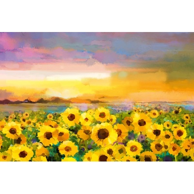 DIMEX ART Флизелинов фототапет картина - слънчогледи 375 x 250 см