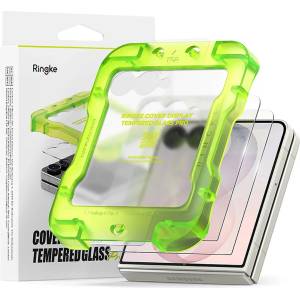 Ringke Стъклен протектор за външен екран Ringke Cover Display Tempered Glass Pro (2 броя в комплект) - Samsung Galaxy Z Flip8 - Прозрачен