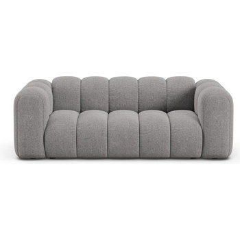 Micadoni Сив шенилов диван 200 cm Lupine - Micadoni (MIC_2S_214_F1_LUPINE6)