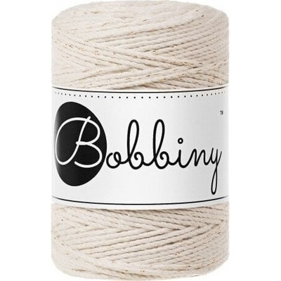 Bobbiny 3PLY Macrame Rope 1,5 mm 100 m Golden Natural Špagát