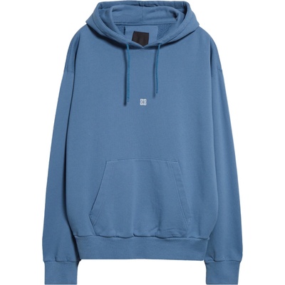 Givenchy Logo-Embroidered Blue mikina