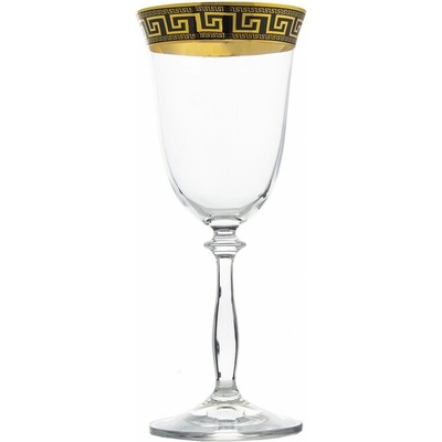 Crystal Bohemia BOHEMIA ANGELA VERSO GOLD POHÁR NA VÍNO 6 x 350 ML