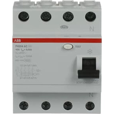 ABB Дефектнотокова защита ABB FH204 AC-40/0.03 - 4 P, 30 mA, 40 A (2CSF204002R1400)