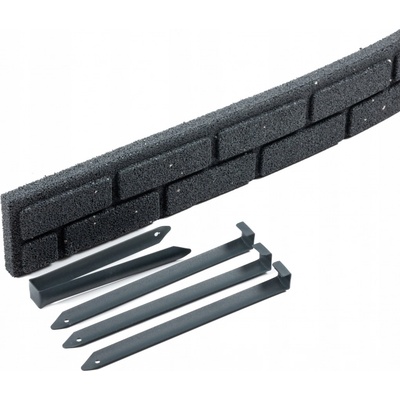 Multy home obrubník Bricks Stones 9 x 120 cm šedá 1 ks