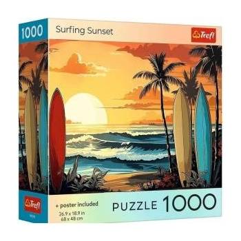 Trefl Puzzle 1000 USA Collection: Surfing Sunset TREFL