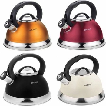 Kinghoff Електрическа кана с свирка KingHoff, 3, 0 л, от неръждаема стомана (KH-3246)