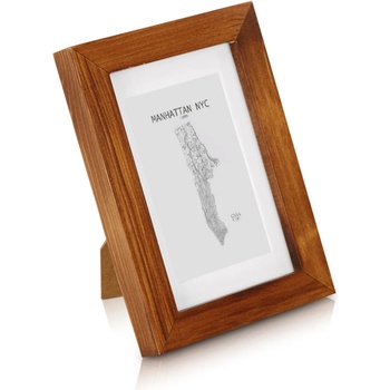 Image 1 of Casa Chic Kenton, рамка за картини, правоъгълна, 14 x 9 cm, паспарту, стъкло (CL-4X6-1-RUST) (CL-4X6-1-RUST)