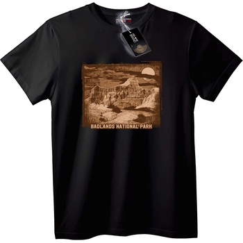 NOONEBRAND Тениска Badlands National Park - XXS, Black