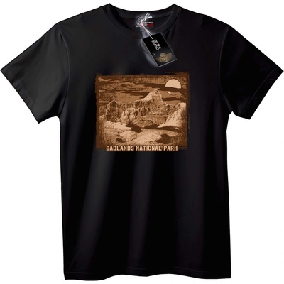 NOONEBRAND Тениска Badlands National Park - XXS, Black