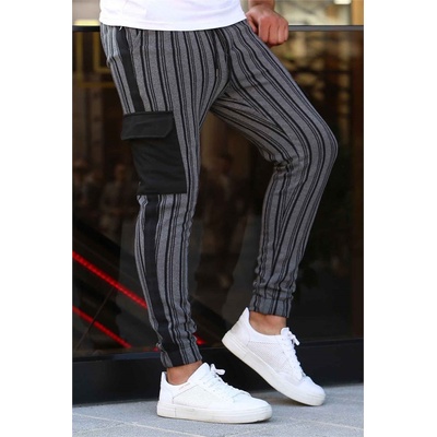 Madmext Мъжко спортно долнище 4200 - Сиво 286440 (286440_Многоцветен)