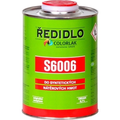 Colorlak Ředidlo S6006 0,7l – Zbozi.Blesk.cz