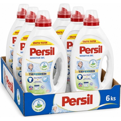 Persil Sensitive prací gel pro citlivou pokožku 6 x 20 PD